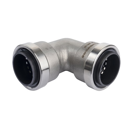 Quickfitting 1-1/2in Push-to-Connect x 1-1/2in Push-to-Connect Stainless Steel Elbow Fitting SS863R